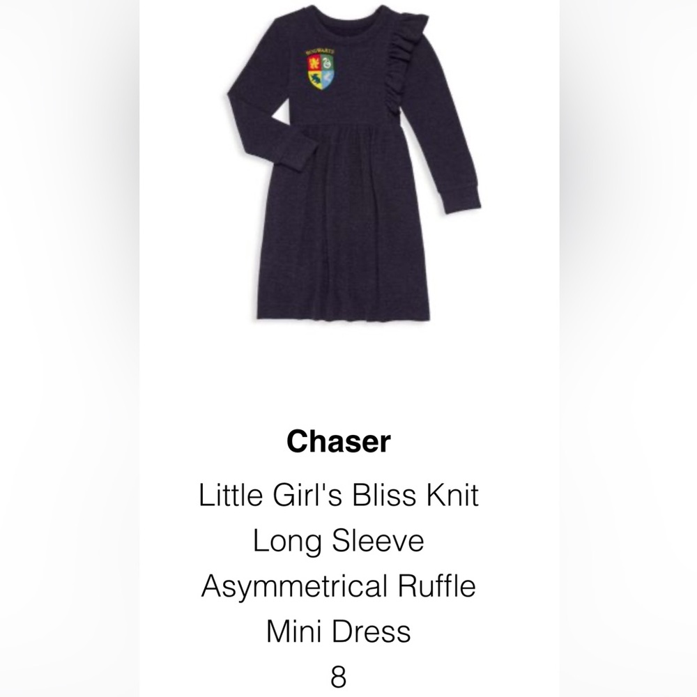 Girls Harry Potter Dress- NWT- Chaser- size 8